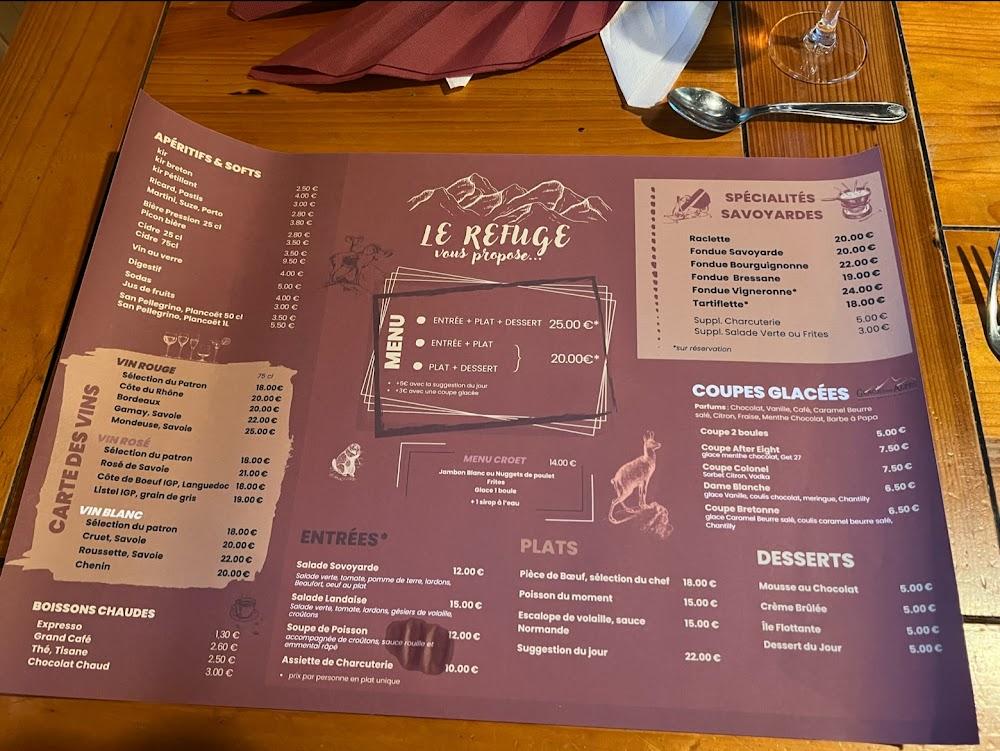 Le Refuge - Menu Image 2